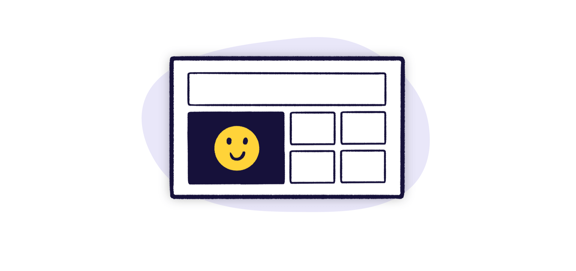 Dashboard with a smiley face