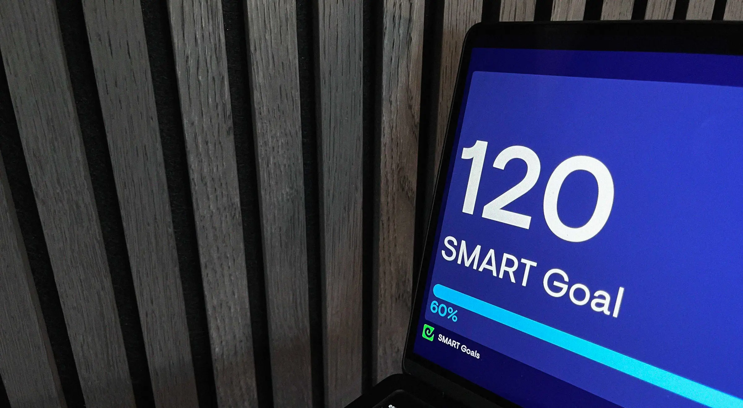 Goals dashboard example